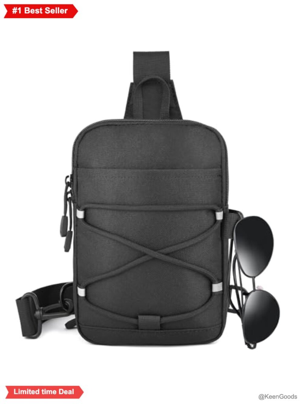 Mini Sling Bag Hidden Anti-theft Pocket Small Crossbody Nylon